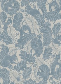Långelid / von Brömssen Carta da parati Oak Tree Tails - Washed Denim