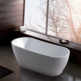 Kamalu - Vasca da bagno freestanding 170 cm acrilico bianco lucido | KAT-1700