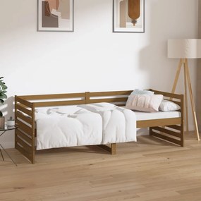 Dormeuse miele 80x200 cm in legno massello di pino