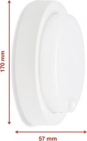 Telefunken - Applique LED da esterno con sensore LED/12W/230V IP44 bianco