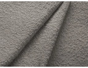 Divano angolare grigio chiaro allungabile e con contenitore (con penisola a destra/con chaise lounge) con rivestimento in bouclé Kyoto – Cosmopolitan Design