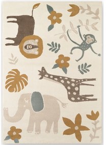 Tappeto per bambini color crema 120x170 cm Animal Safari – Hanse Home