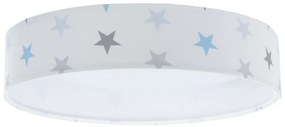 Luce LED dimmerabile GALAXY KIDS LED/24W/230V stelle blu/grigio/bianco + tc