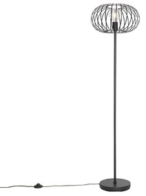 Lampada da terra di design nera - Johanna