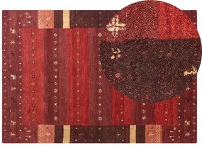 Tappeto Gabbeh lana multicolore 140 x 200 cm SINANLI Beliani