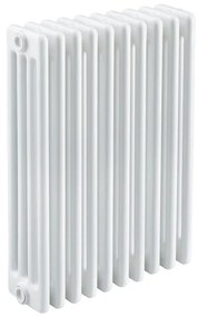 Radiatore acqua calda EQUATION Tubolare in acciaio 4 colonne, 10 elementi interasse 68.5 cm, bianco