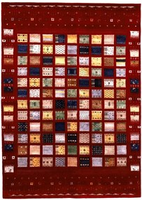 Loribaft Tappeto orientale 170x240 Rosso (Indian) Annodato A Mano