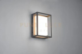 Witham applique led 10,5w 1100lm, 2300+3000+4000k da esterno antrac...