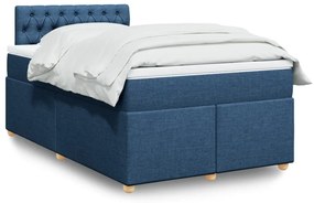 Giroletto A Molle Con Materasso Blu 120x200 Cm İn Tessuto /
