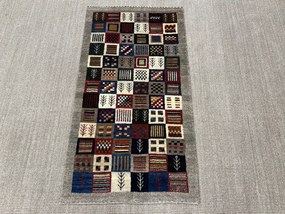 Gabbeh Tappeto persiano 70x130 Rosso (Iran) Annodato A Mano