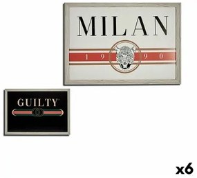 Quadro GUILTY MILAN Truciolare 46 x 2 x 66 cm (6 Unità)