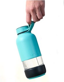 Bottiglia bottiglia da viaggio turchese in vetro 500 ml To Go – Lékué