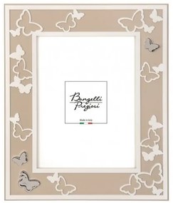 Bongelli Preziosi portafoto moderno con decoro farfalle col. nocciola