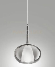 3787-50-126 edison vetro fume' d.22cm completo di cavo x kit luci