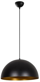 Lampadario nero con paralume in metallo ø 40 cm Coppa – Opviq lights