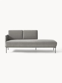 Chaise longue in velluto Fluente