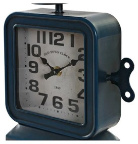 Orologio da Tavolo DKD Home Decor Azzurro Ferro (19 x 8 x 28 cm)