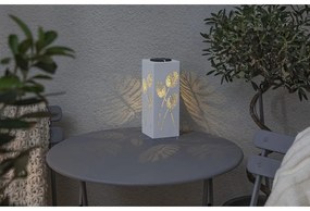 Decorazione a luce solare LED in metallo bianco Albaleaf - Star Trading