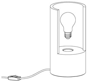 Eglo 49111 - Lampada da tavolo LYNTON 1xE27/60W/230V