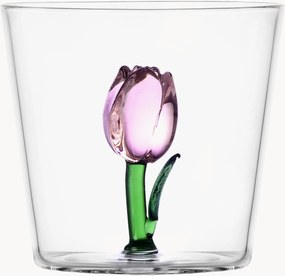 Bicchiere fatto a mano in vetro borosilicato Botanica