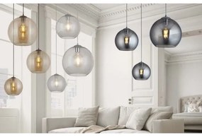 Searchlight 1632AM - Lampadario a sospensione con filo BALL 1xE27/60W/230V marrone