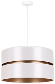 Duolla - Lampadario a sospensione con filo DUO 1xE27/15W/230V diametro 40 cm bianco/oro