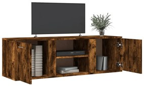 Mobile porta tv rovere fumo 120x34x37 cm legno multistrato