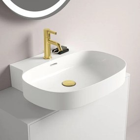 Ideal Standard Linda Lavabo Ultrasottile 60x50 Sospeso o appoggio in Diamatech Bianco Lucido T475501