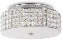 Lampada da soffitto cromo D 300 x H 130 mm