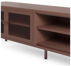 Mobile TV burgundy in metallo 160x50x35 cm Fayna – Marckeric