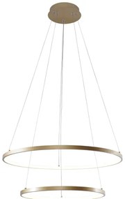 Zuma Line 18140GD-2 - Lampadario LED a sospensione con filo BRENO LED/50W/230V 3000/4000/6000K