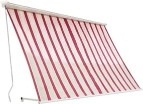 Tenda Da Sole Per Balcone Con Cassonetto 300x250 Bordeaux/Crema Sangiorgio