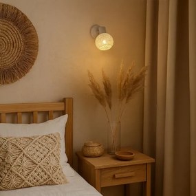 Faretto da parete DEX 1xE14/10W/230V beige/crema