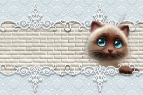 Carta da parati – Gattino carino