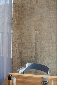 Sedia da pranzo blu in rovere massiccio con braccioli Flip – Gazzda