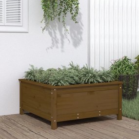 Fioriera Da Giardino Ambra 82,5x82,5x39 Cm Legno Massello Pino /