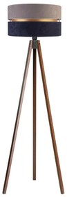 Duolla - Lampada con piedistallo DUO 1xE27/60W/230V diametro 44 cm grigio/blu/wenge