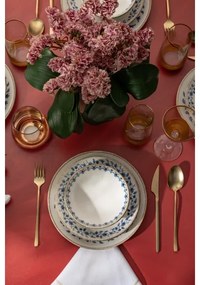 Set da tavola 18 pezzi bianco/blu/porcellana