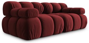 Divano in velluto rosso 188 cm Bellis - Micadoni Home