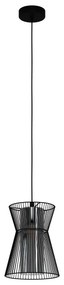 Eglo 99633 - Lampadario su corda MASETA 1xE27/40W/230V nero