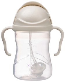 Tazza con cannuccia - beige 240 ml