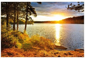 Carta da parati – Tramonto sul lago