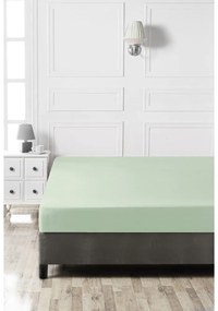 Lenzuolo con angoli in verde chiaro in cotone 140x200 cm – Mijolnir