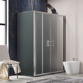Cabina doccia 90x190 vetro satinato apertura scorrevole | KF6000S - KAMALU