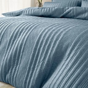 Biancheria blu per letto matrimoniale 200x200 cm Tamba Stripe - Pineapple Elephant