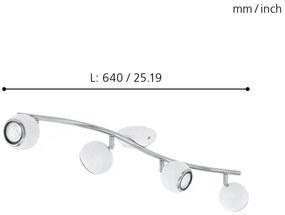 EGLO 31004 - Faretto LED BIMEDA 4xGU10/3W LED