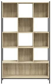 Libreria Rovere Sonoma 102x28x172 cm in Legno Multistrato