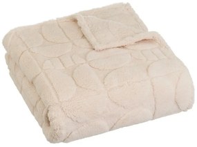 Coperta beige in micropile 130x160 cm Mid Century – Casa Selección