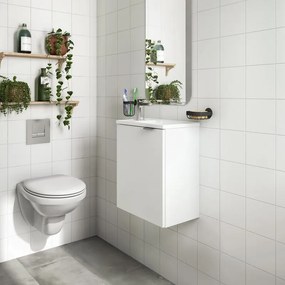 Mobile sottolavabo e lavabo Essential per vasca centrale bianco L 40 x H 48 x P 26 cm, 1 anta