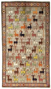 Gabbeh Tappeto 280x160 Nero (Iran) Annodato A Mano